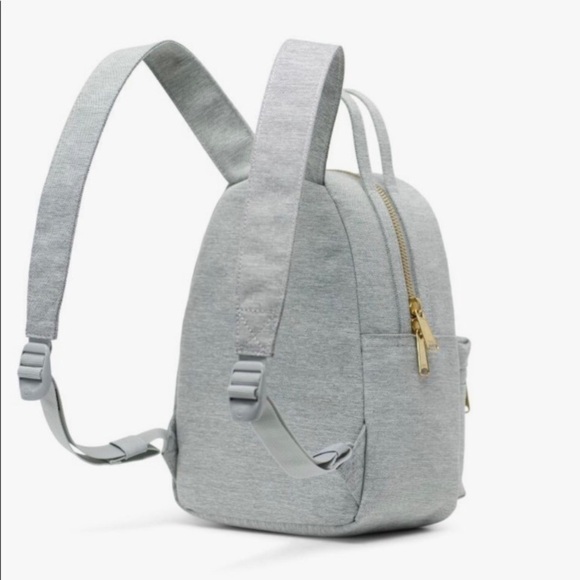 Herschel Mini‎ Nova Backpack Light Grey travel casual - Picture 4 of 11